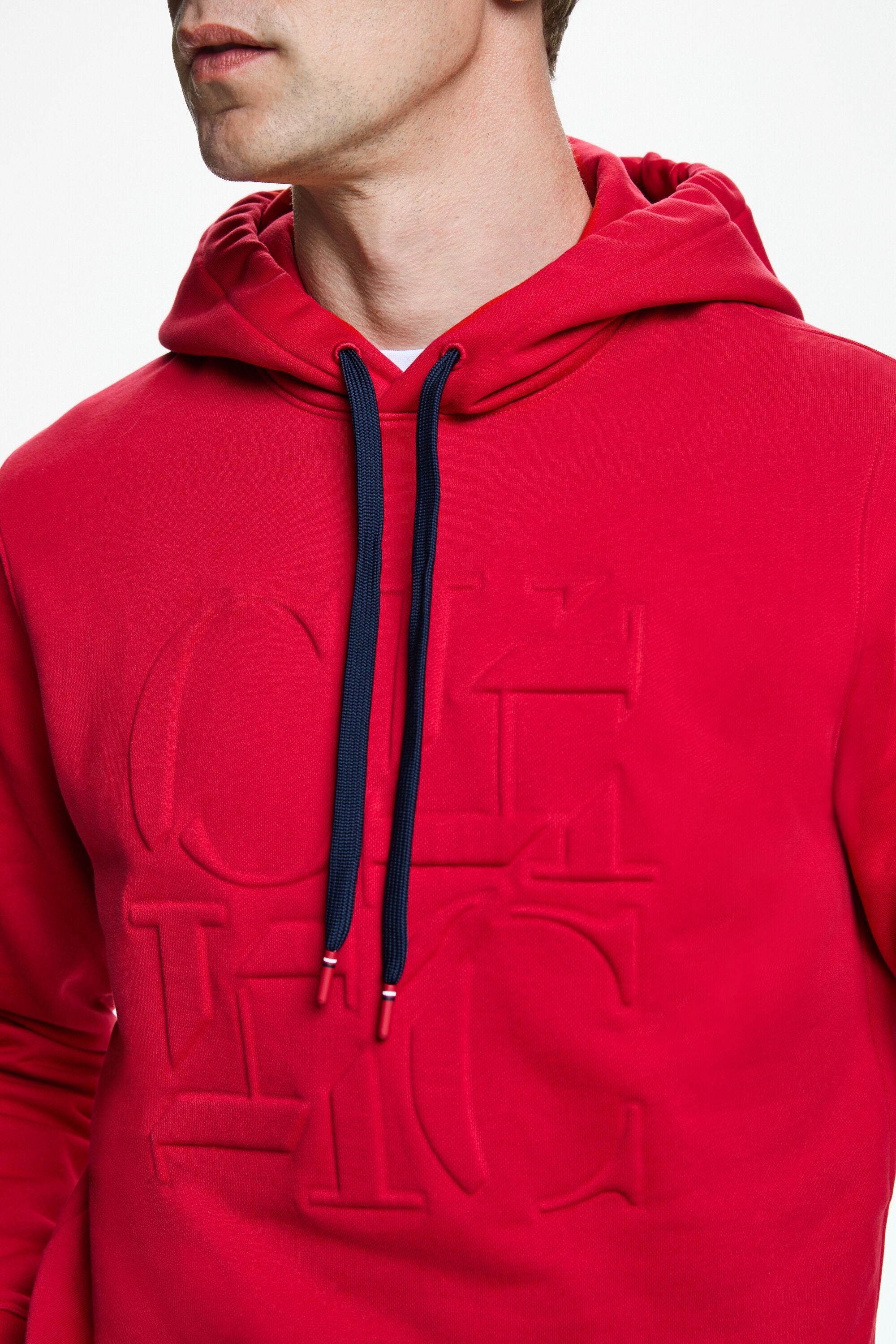 Sudadera con estampado CH y capucha rojo CH Carolina Herrera Mexico