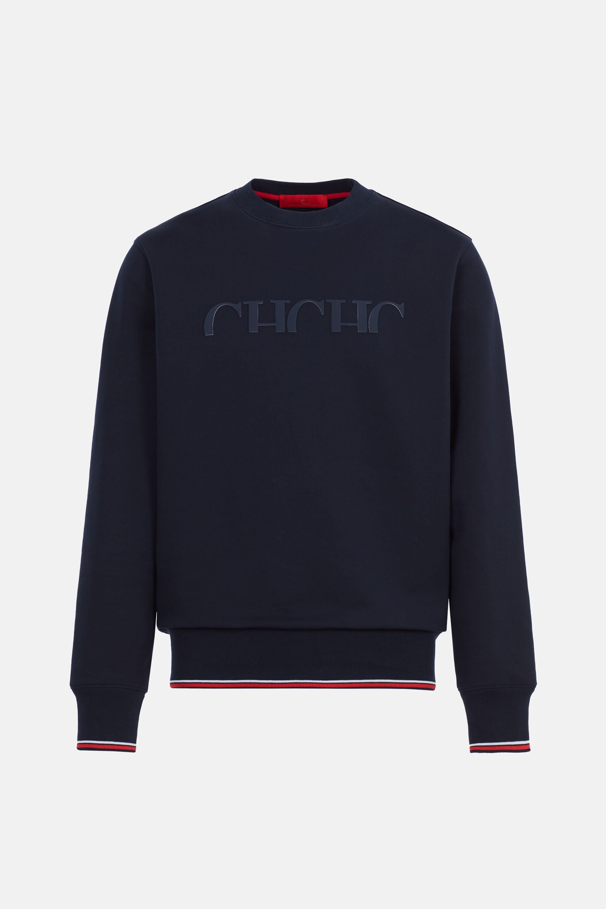 Sudadera con estampado CH azul marino CH Carolina Herrera Espana