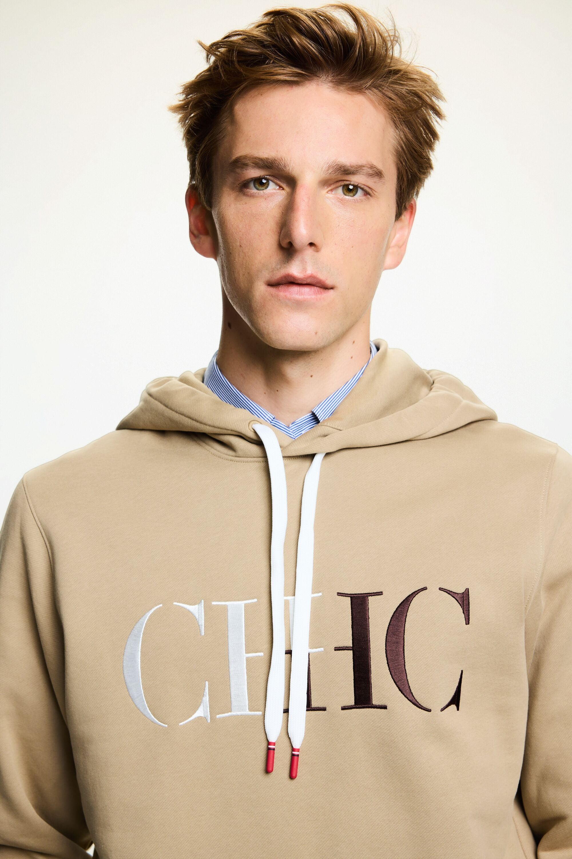 Embroidered hooded sweatshirt best sale