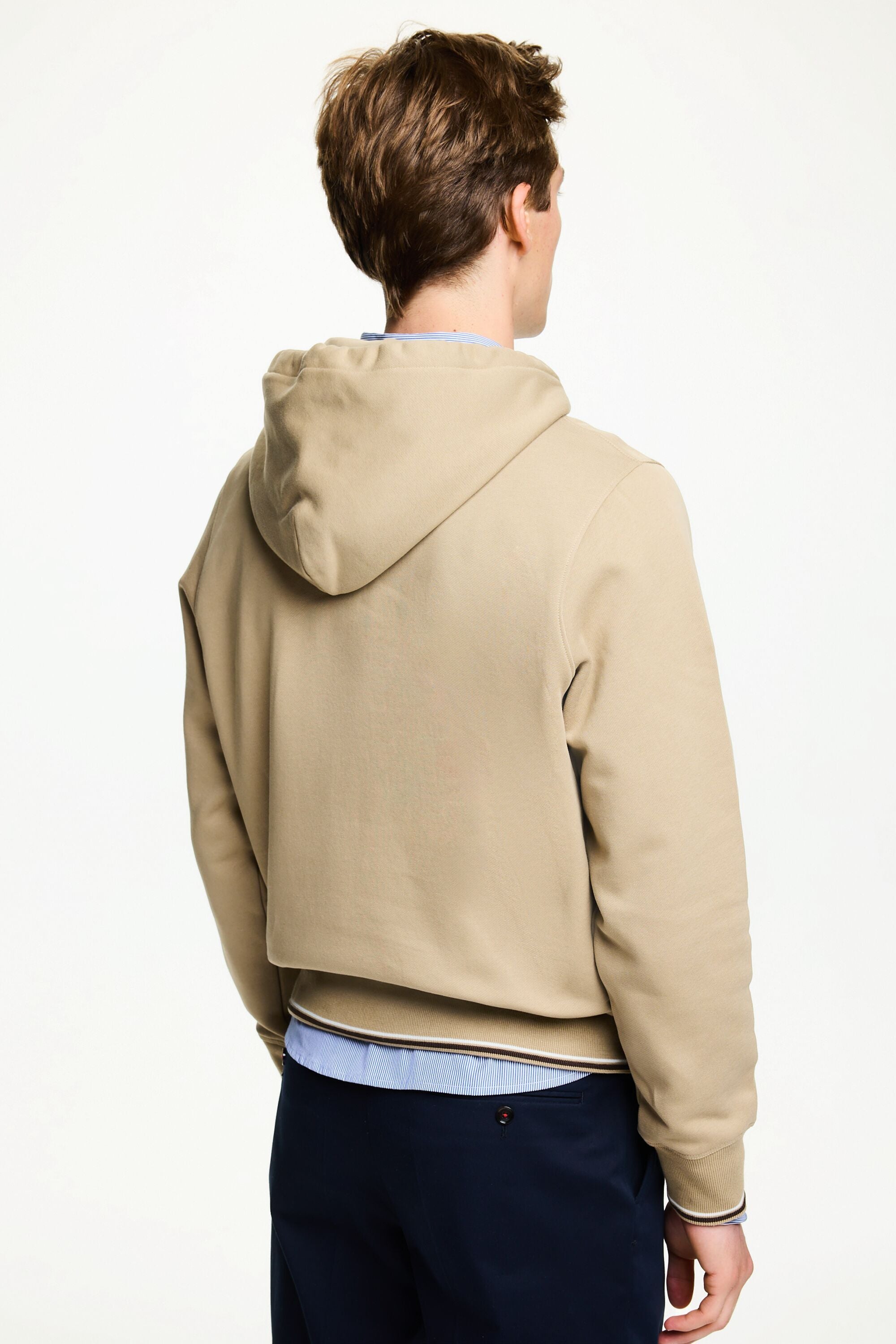 Hooded CH embroidered sweatshirt camel CH Carolina Herrera United Arab Emirates