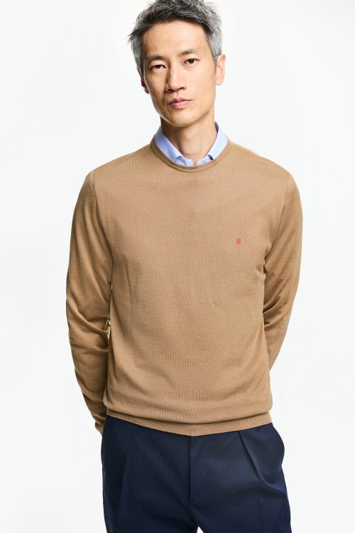 MERINO WOOL CREW NECK SWEATER