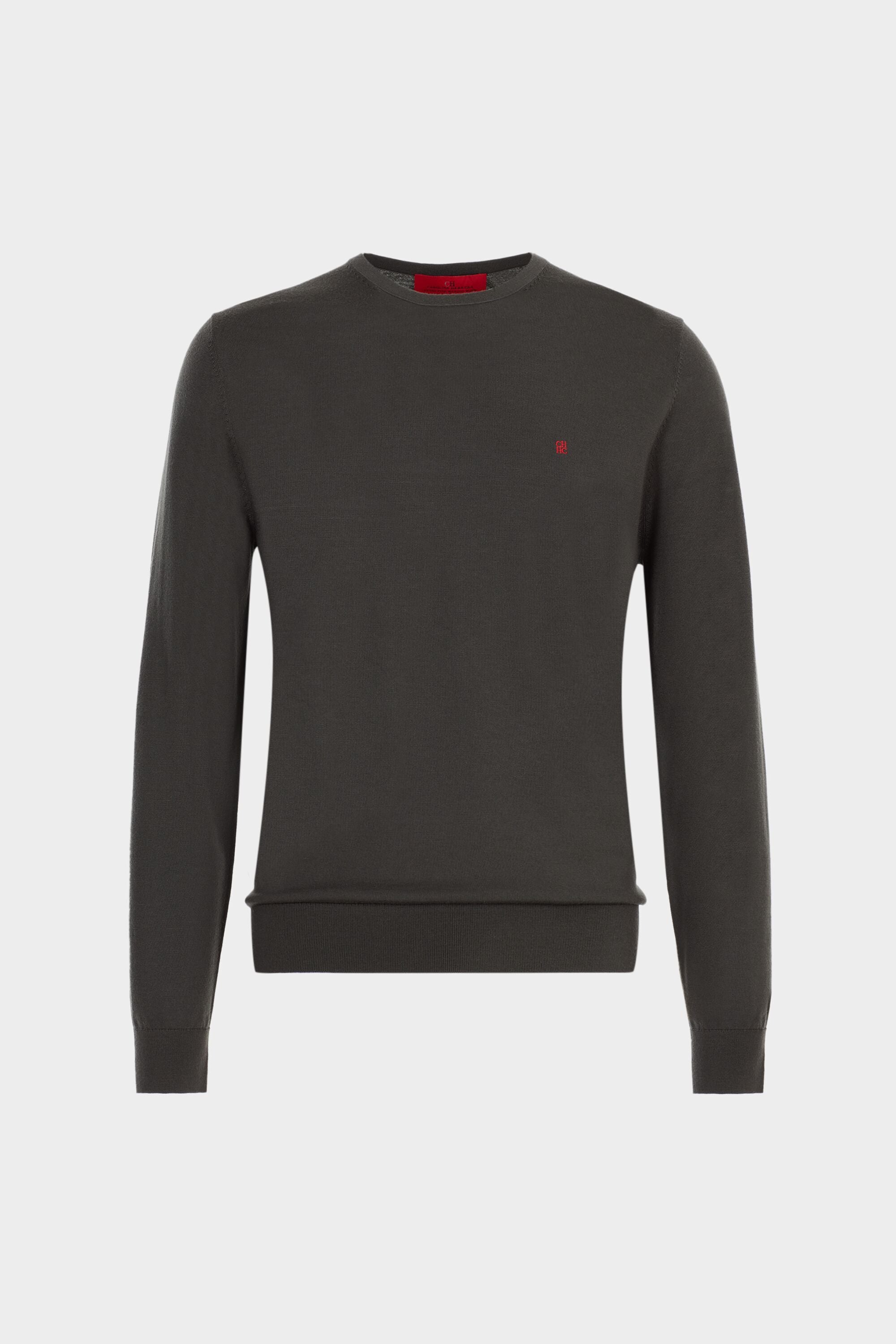 Wool crew neck top