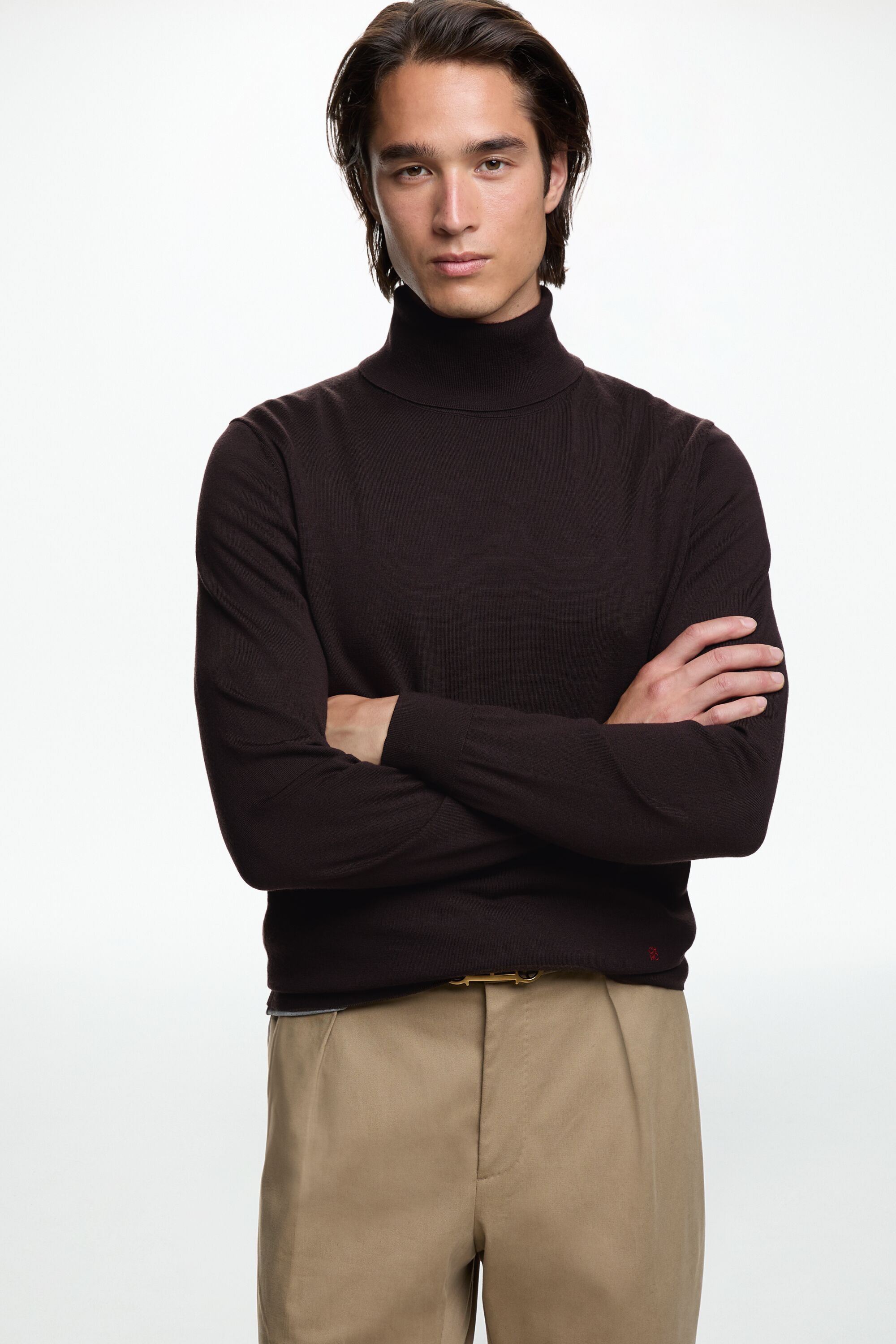 Merino Wool Turtleneck Sweater