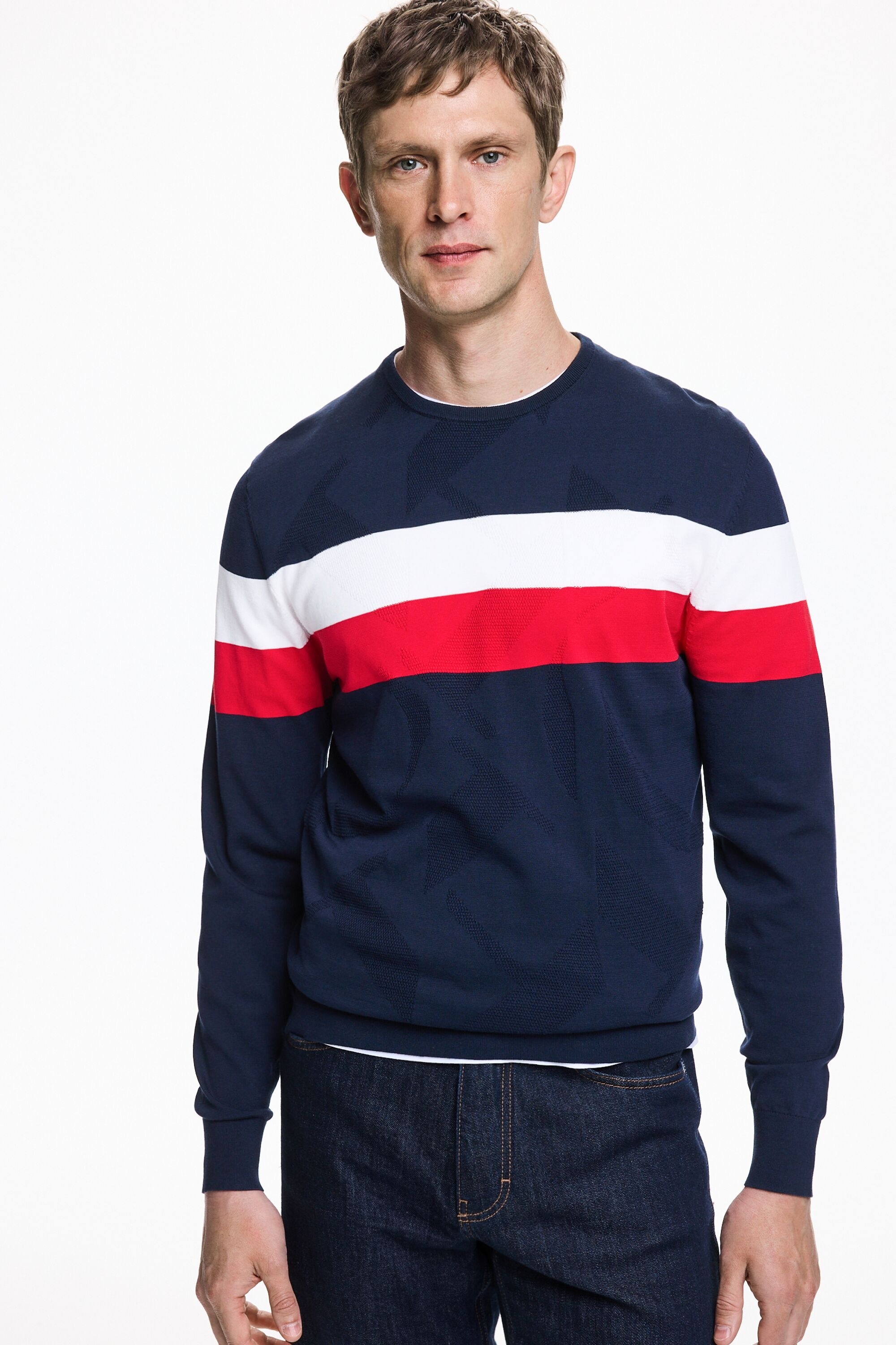Jersey de algodón de rayas CH