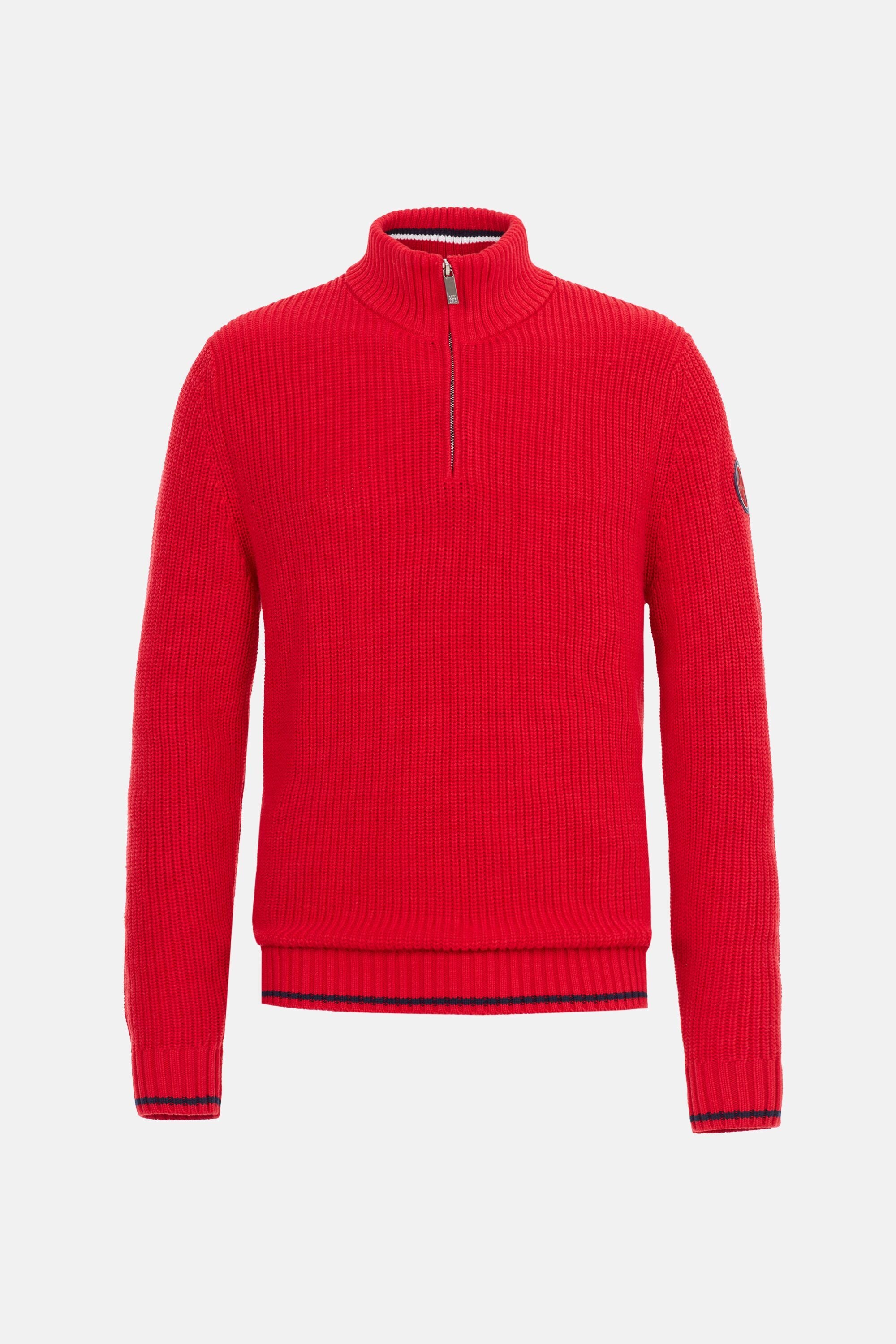 Red half sweater 2025