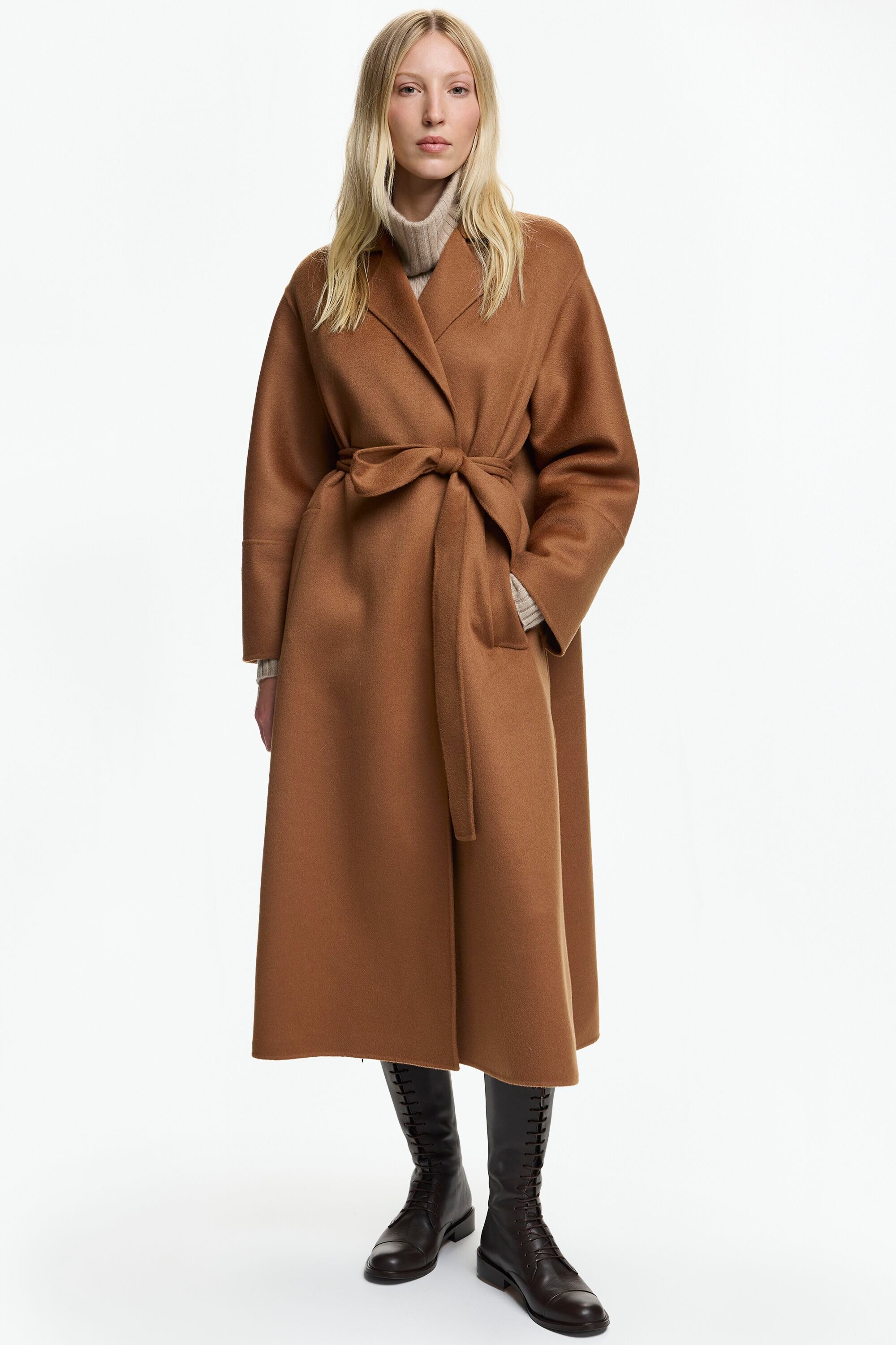 Double-Faced Wool Oversize Coat