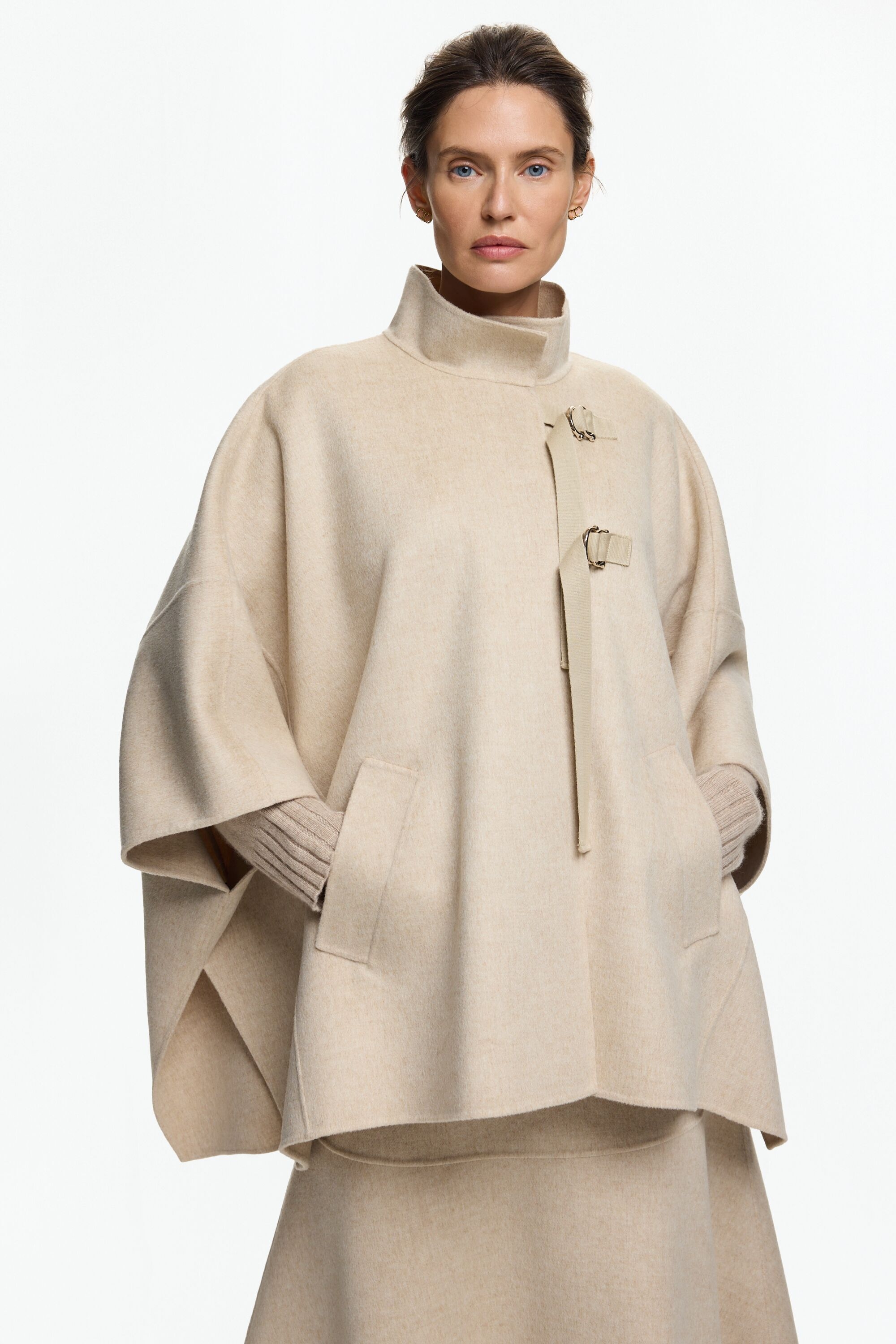 Charro Insignia Double-Faced Wool Oversize Cape