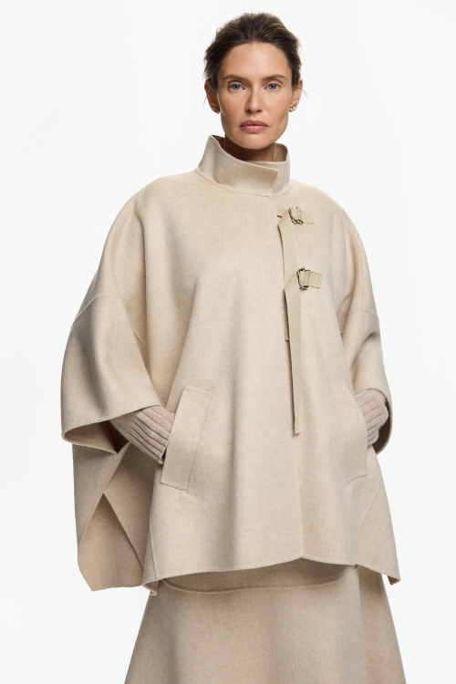 CHARRO INSIGNIA DOUBLE-FACED WOOL OVERSIZE CAPE