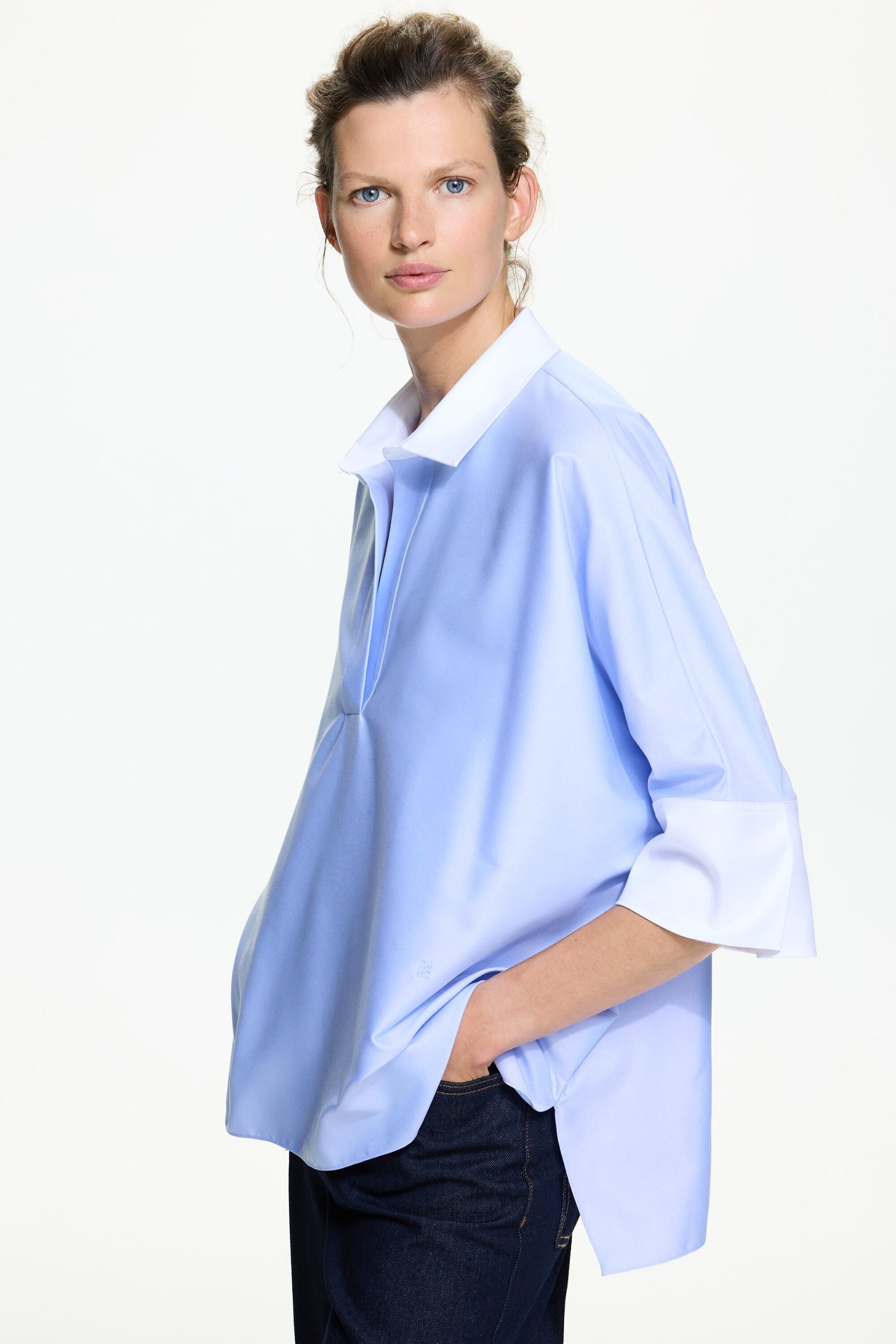 Oxford oversize shirt blue/white - CH Carolina Herrera United States 