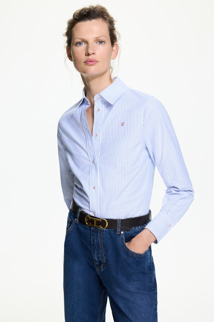 Striped Oxford fitted shirt