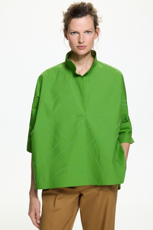 INITIALS INSIGNIA POPLIN OVERSIZE SHIRT