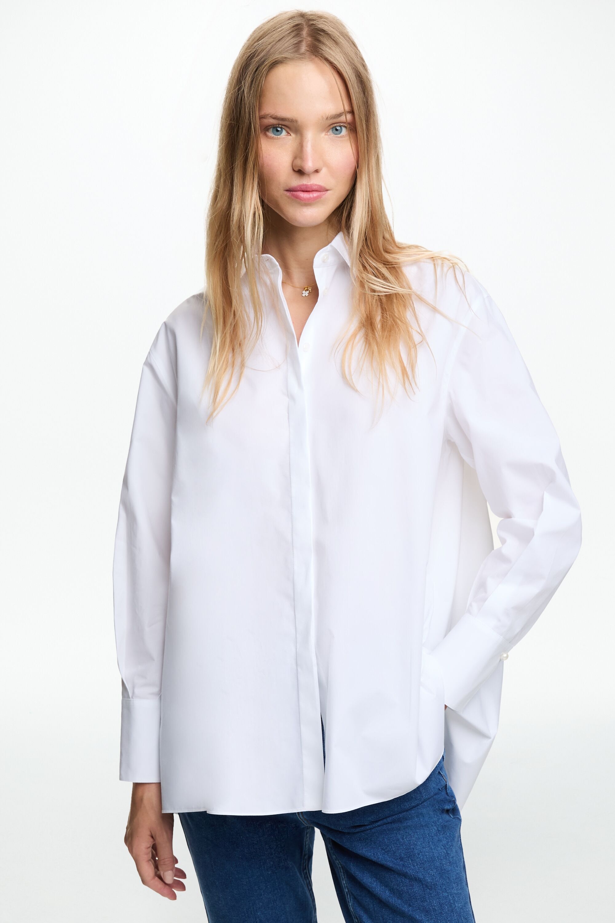 Poplin White Shirt