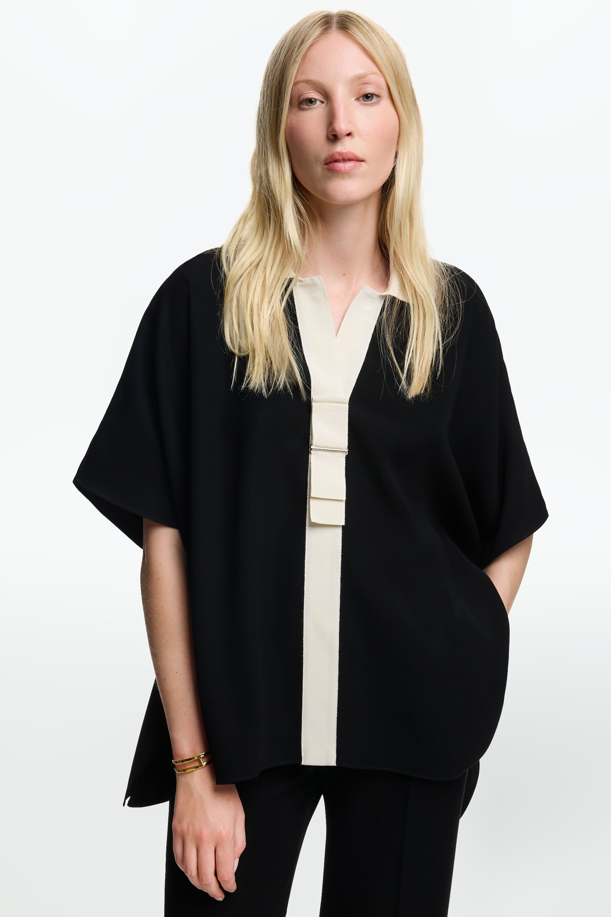 Top oversize de crepé Lacito Insignia