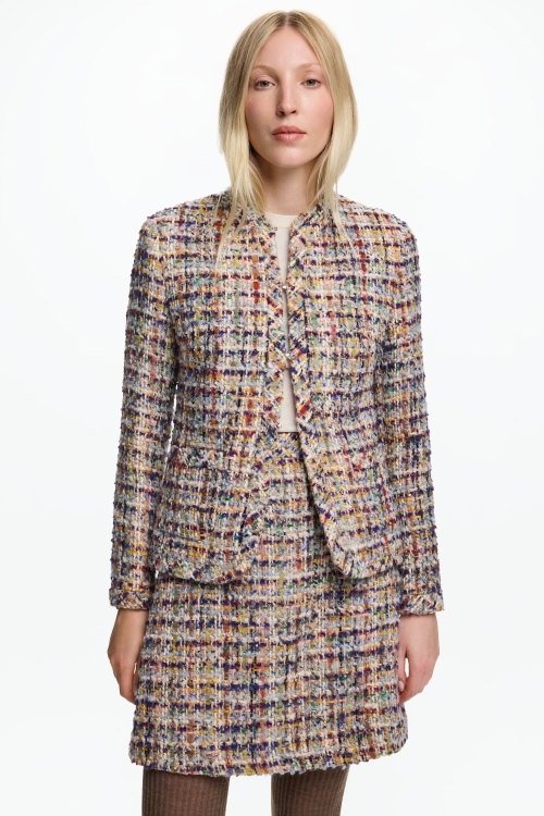 CHAQUETA CORTA RECTA DE TWEED