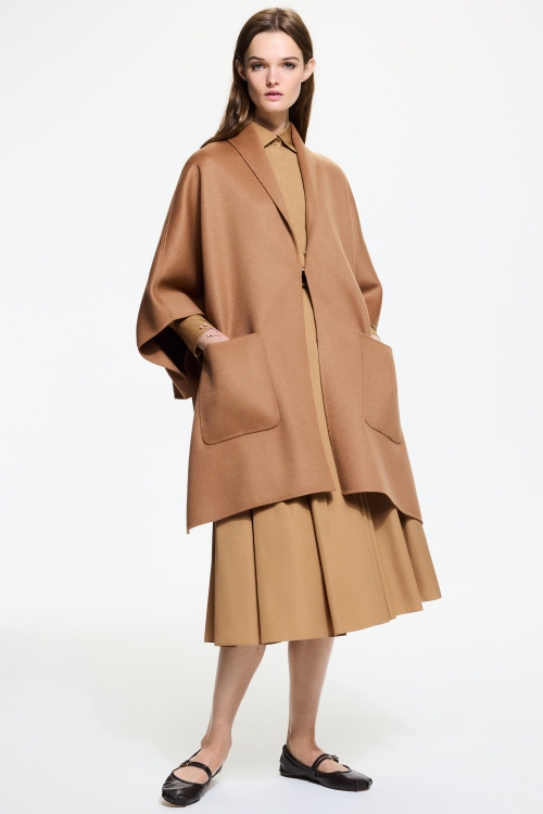 DOUBLE-FACED WOOL OVERSIZE CAPE