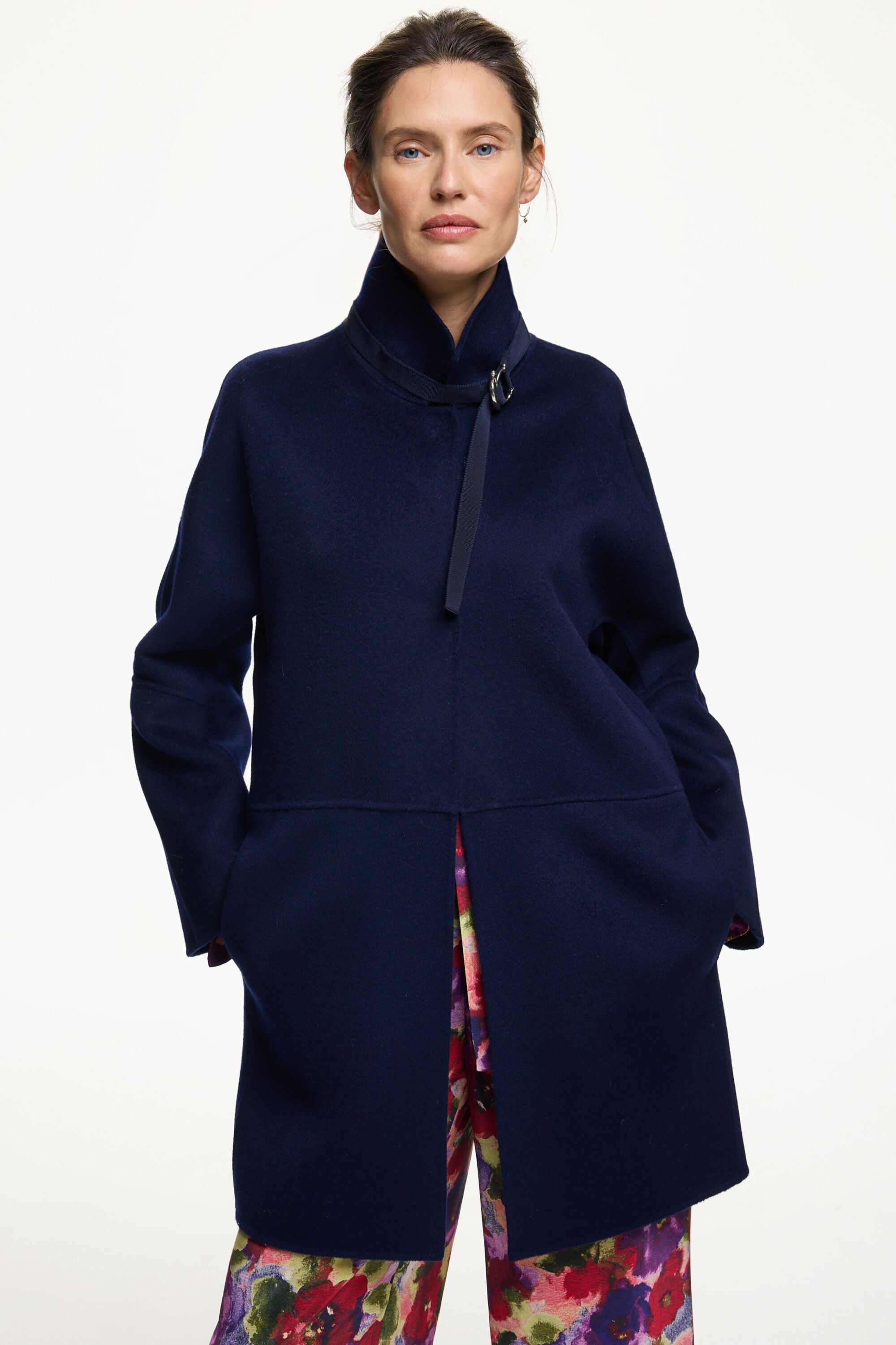 Charro Insignia double-faced wool cocoon coat