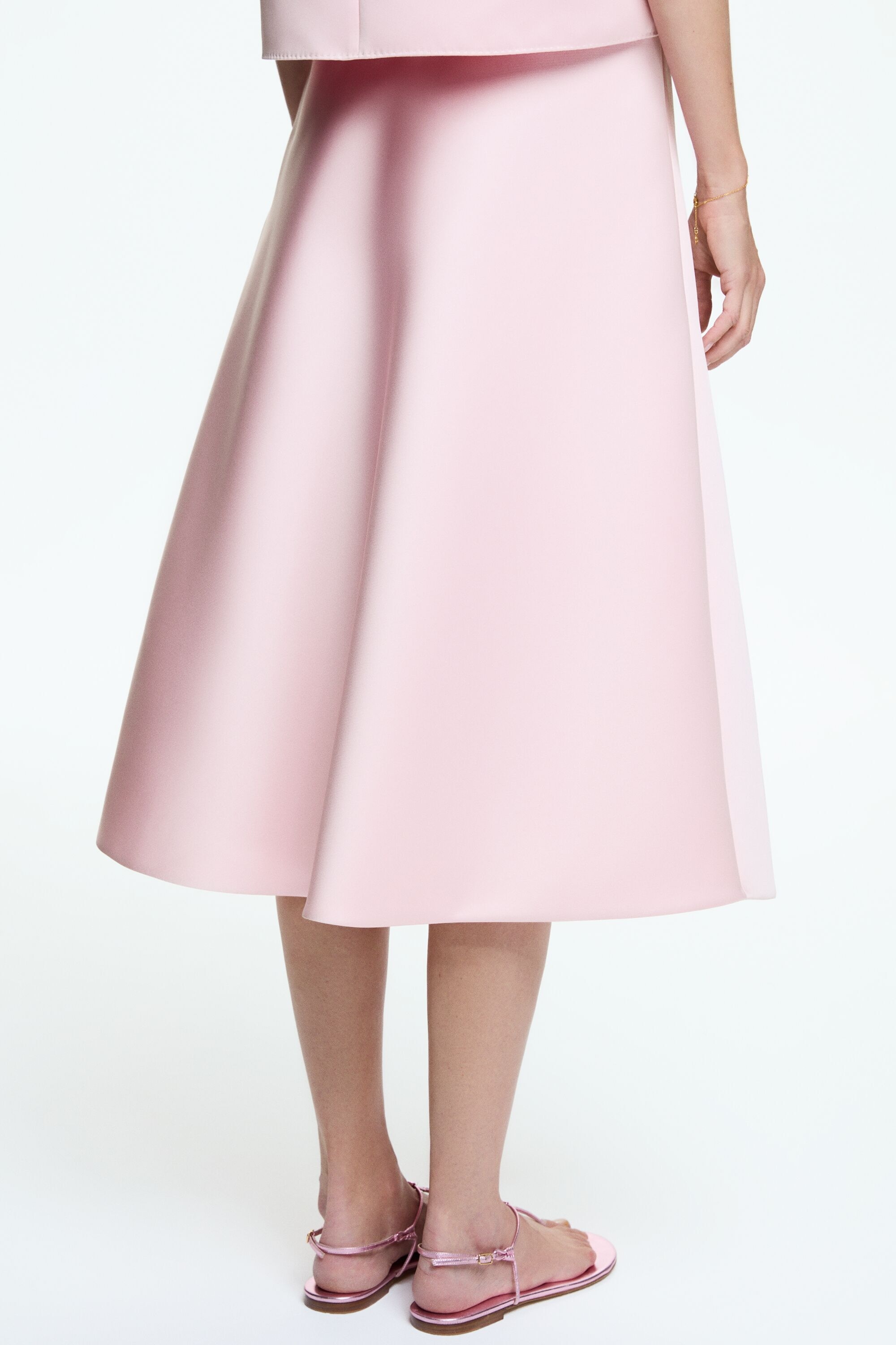 Flared duchesse skirt