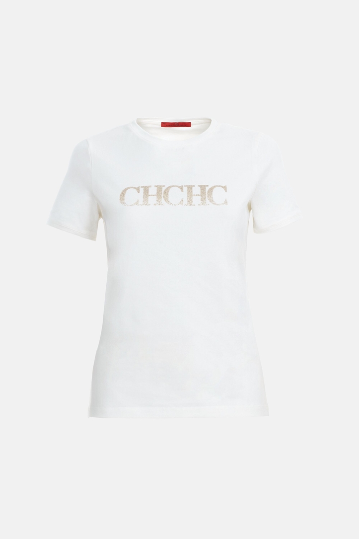 CH T-Shirt with Caviar Rhinestones