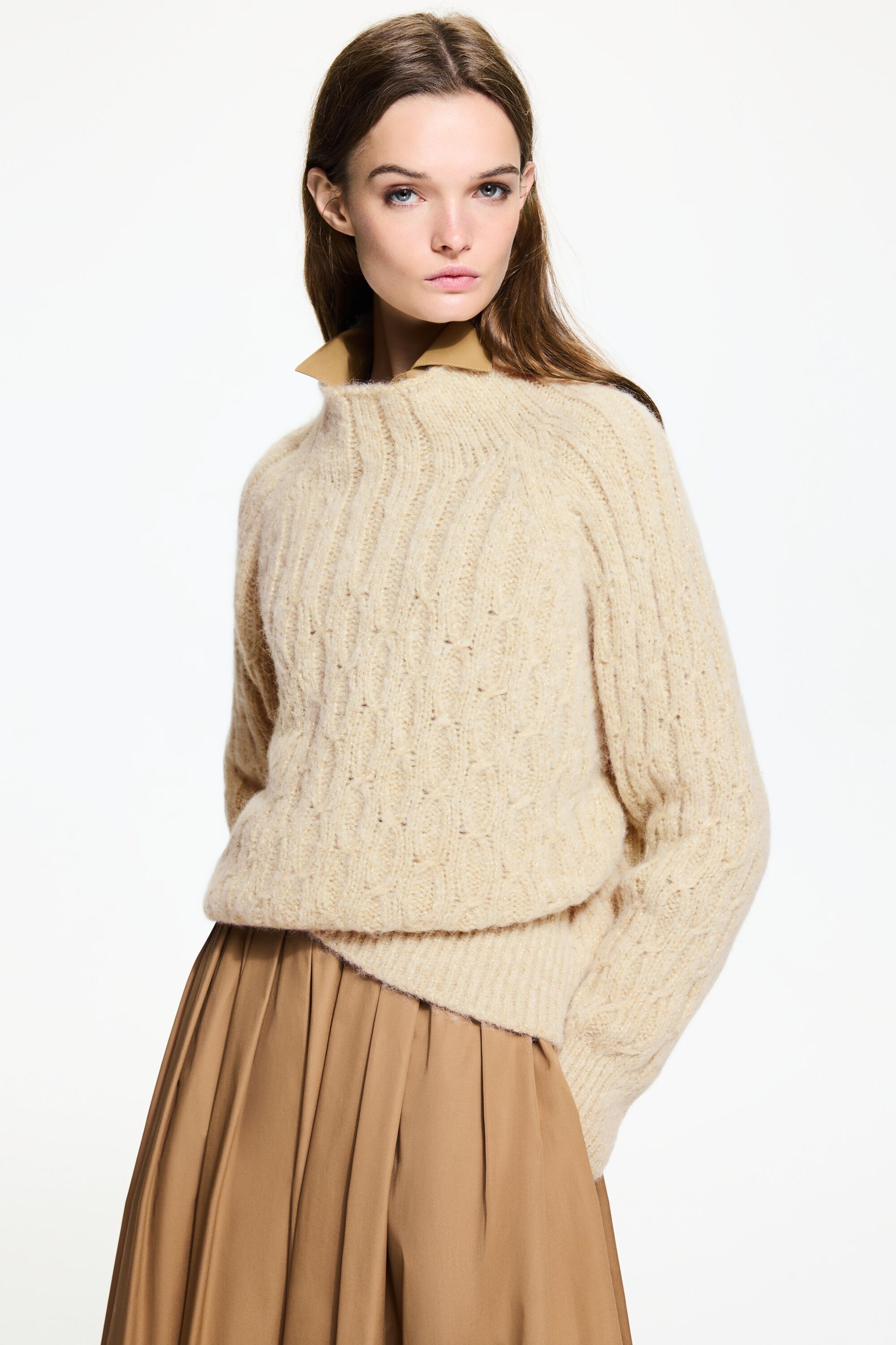 Alpaca and merino wool sweater