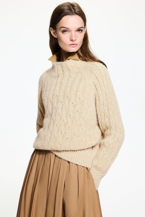 ALPACA AND MERINO WOOL OVERSIZE SWEATER