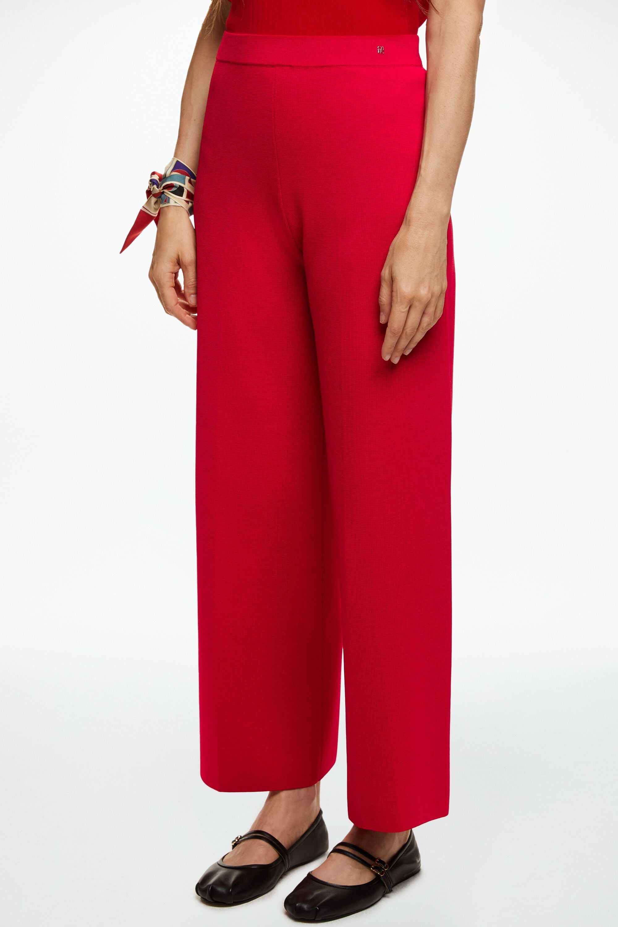 Milano Knit Straight-Leg Pants red - CH Carolina Herrera Portugal