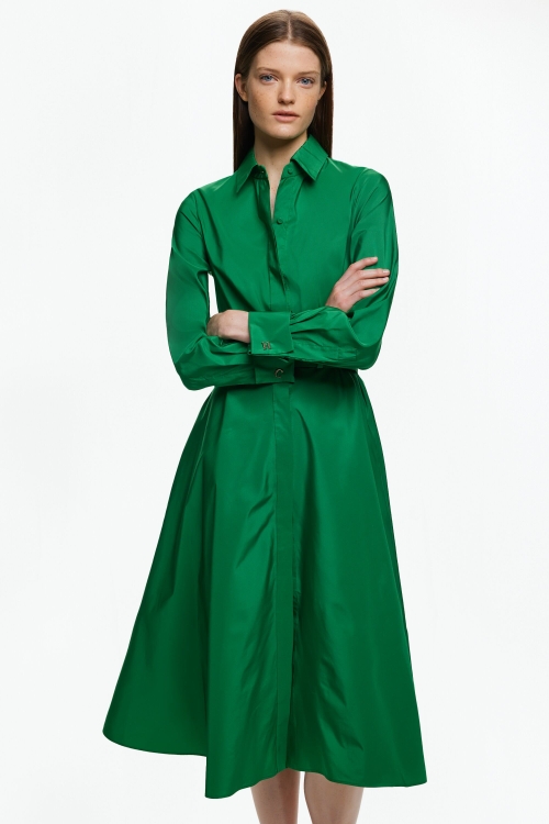VESTIDO CAMISERO DE TAFETA
