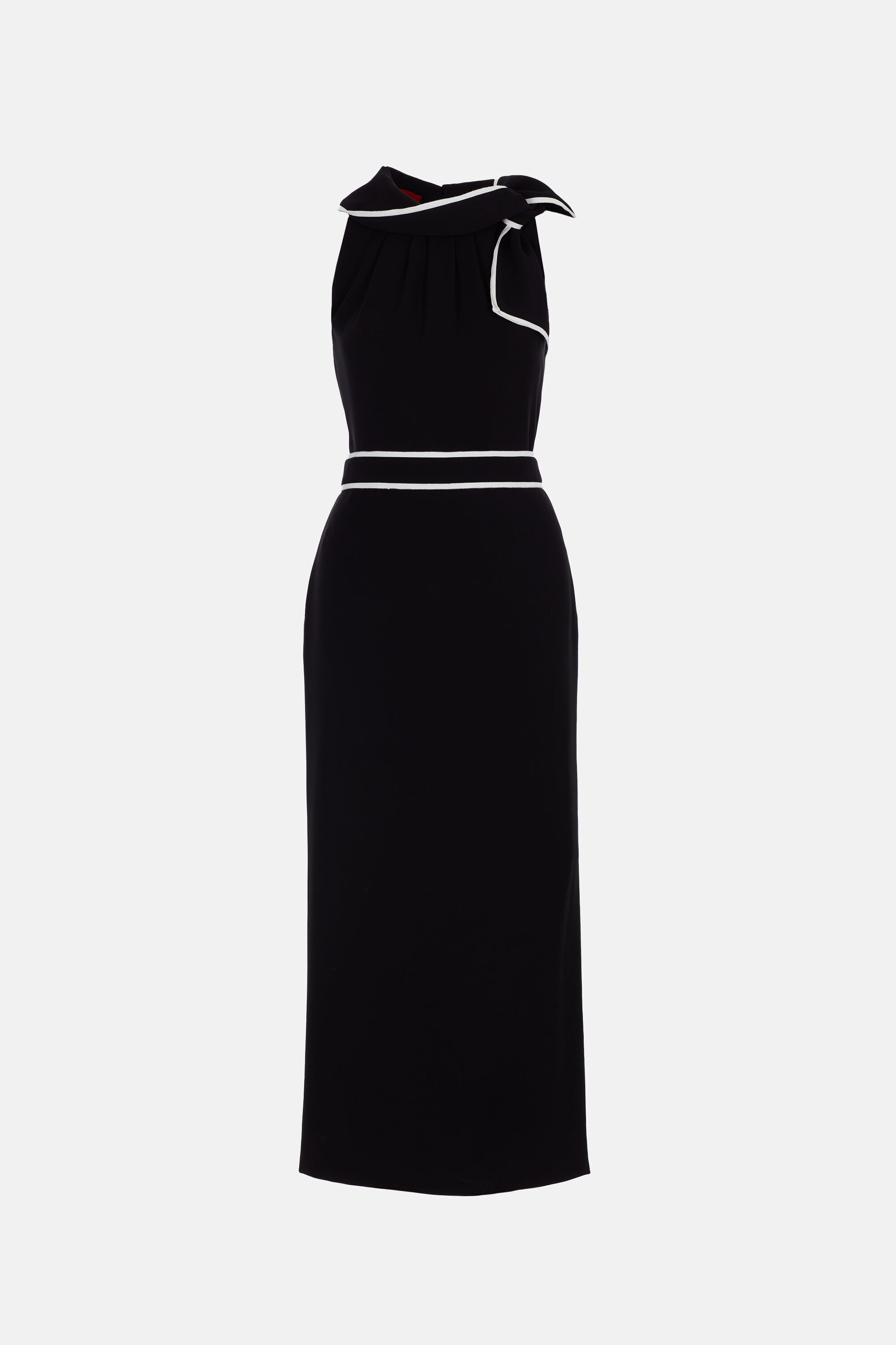 Carolina Herrera crepe store side tie formal cocktail top