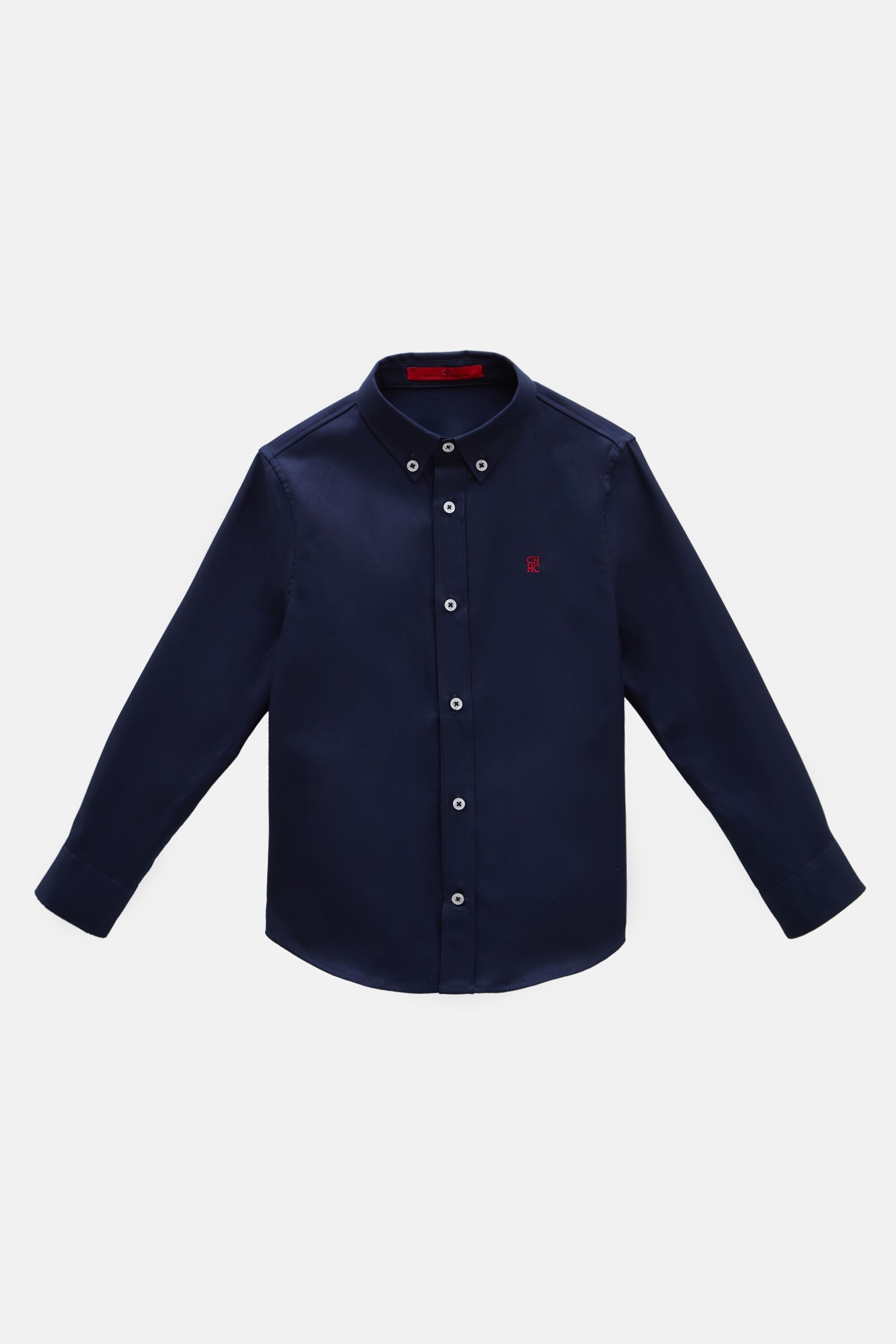 Twill Shirt with Grosgrain