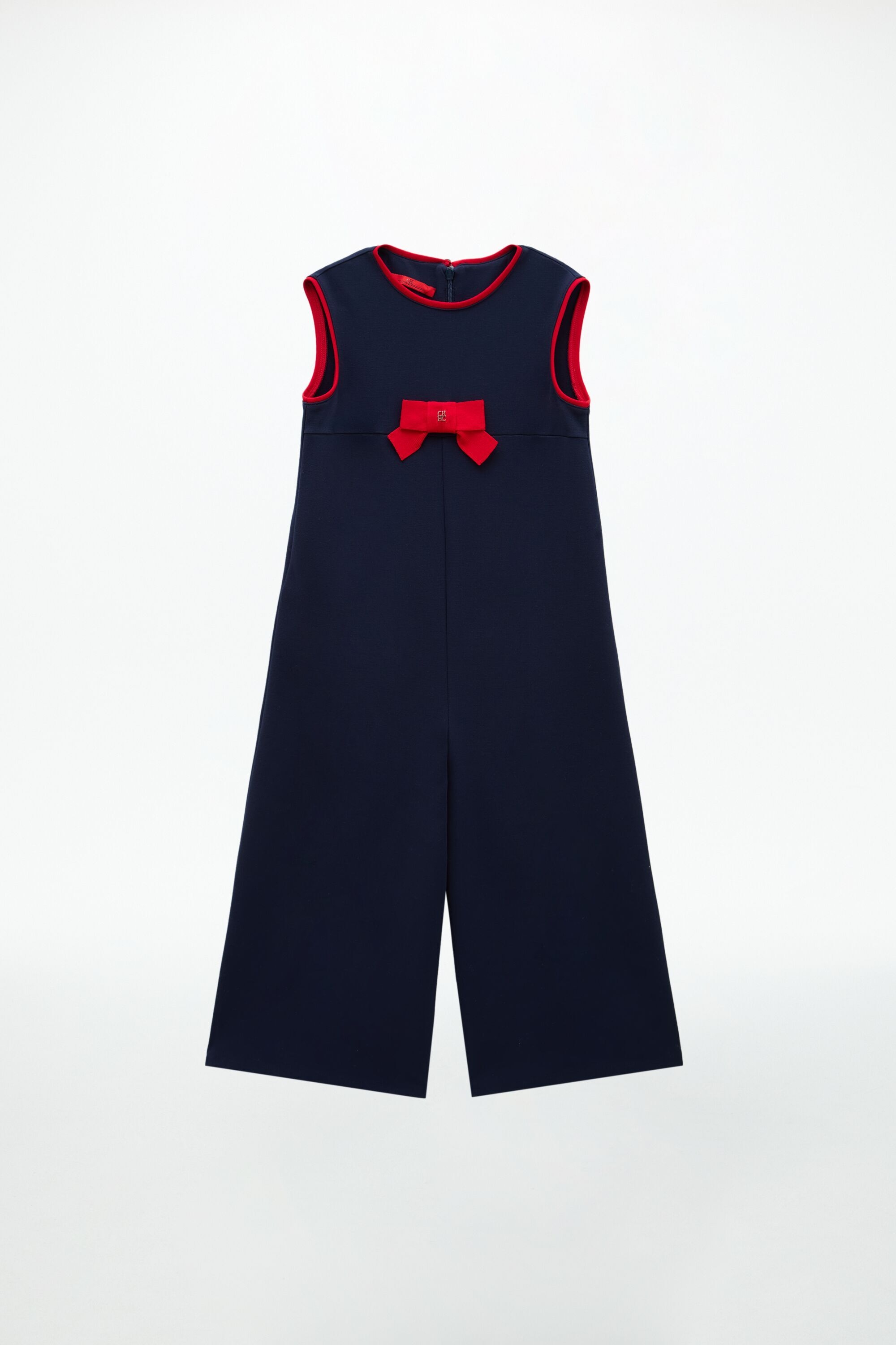 Bow-Detailed Milano Knit Jumpsuit