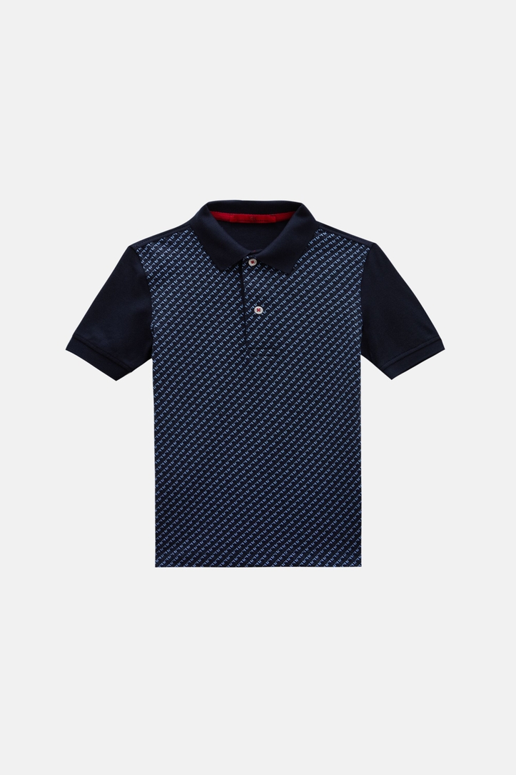 Mini CH Print Pique Polo Shirt