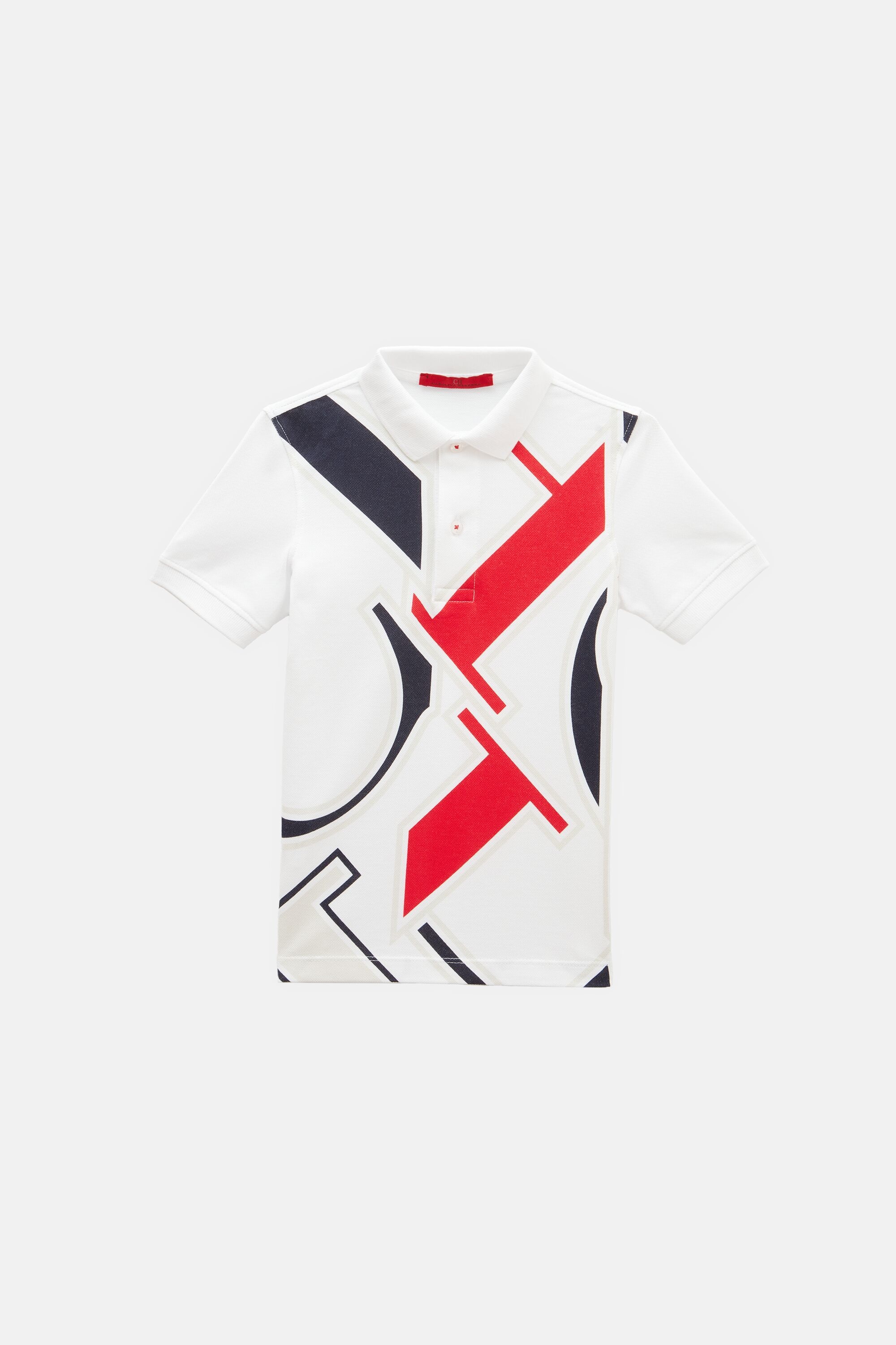 CH print piqué polo shirt