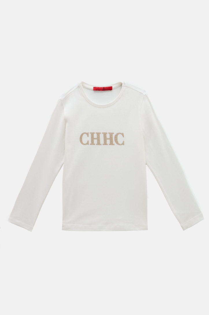 CH T-Shirt with Caviar Rhinestones