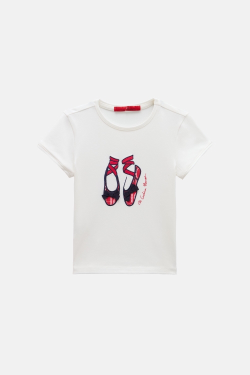 BALLET EMBROIDERED T-SHIRT