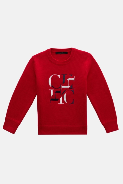 CH embroidered cotton sweater