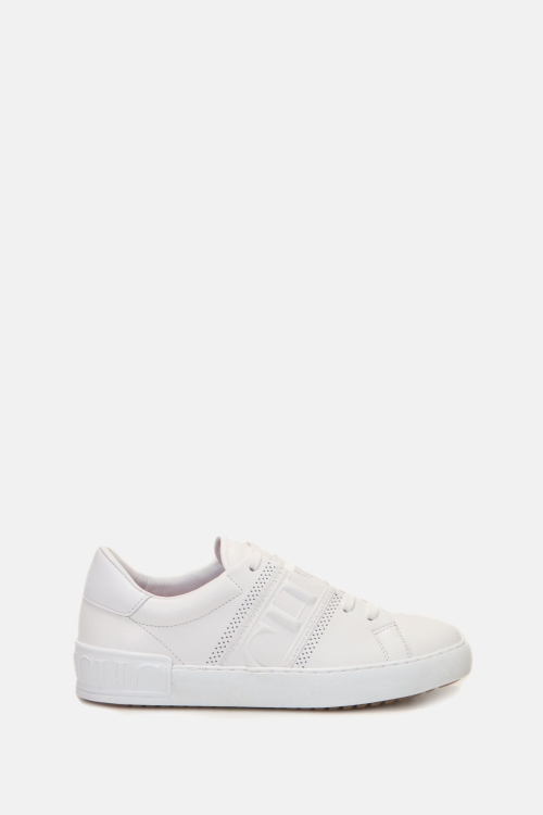 LEATHER SNEAKERS WITH CH TAPE