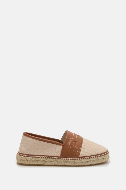 DOMA INSIGNIA LEATHER ESPADRILLES