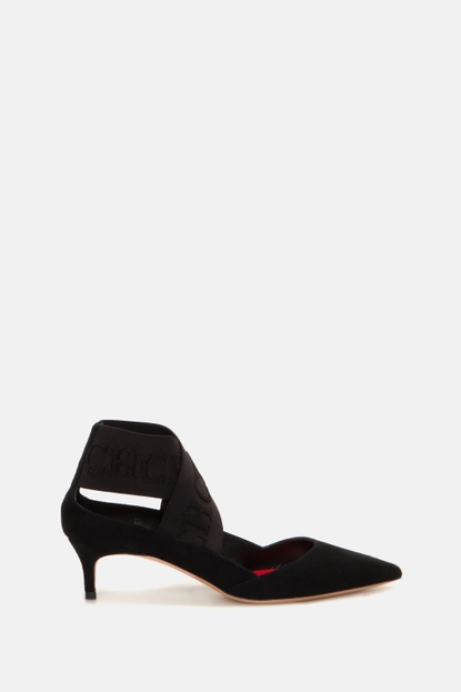 CH Tape leather 45 slingback pumps