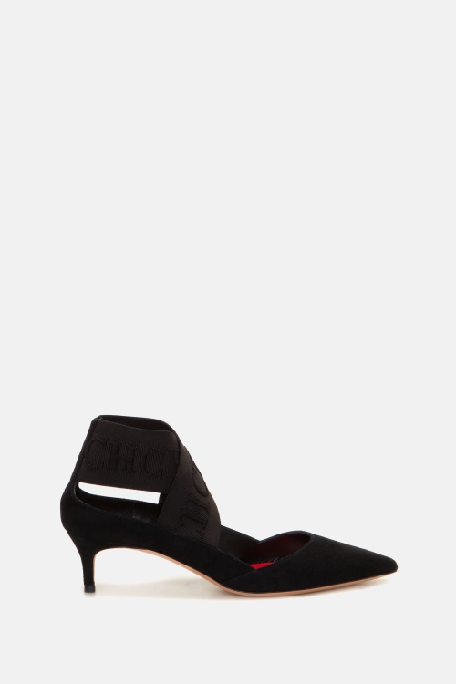 CH TAPE LEATHER 45 SLINGBACK PUMPS