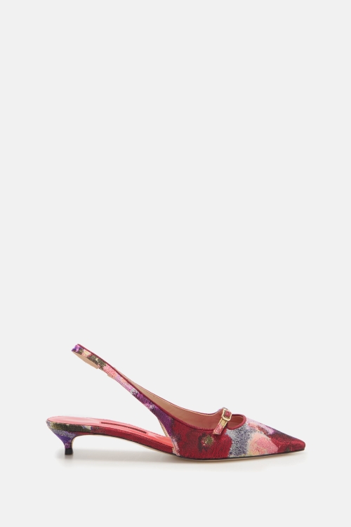 BLOSSOM PRINT 30 SLINGBACK PUMPS