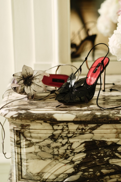 JASMINE FLOWER LEATHER 65 SANDALS