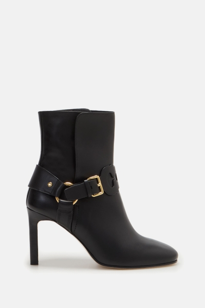 DOMA INSIGNIA CUT OUT 80 LEATHER ANKLE BOOTS