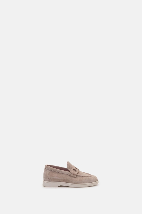 DOMA INSIGNIA CUT OUT SUEDE LOAFERS