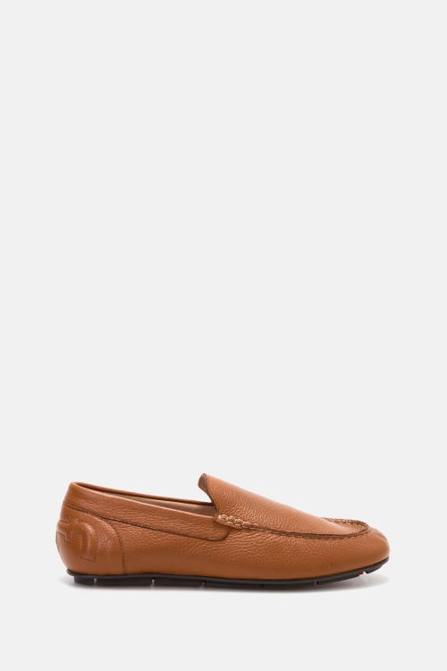 DOMA INSIGNIA LEATHER LOAFERS
