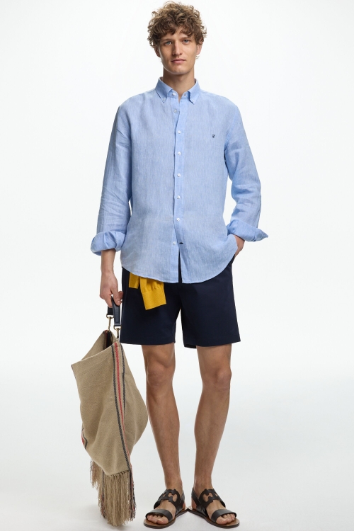 BERMUDA REGULAR FIT DE MICROSARGA STRETCH