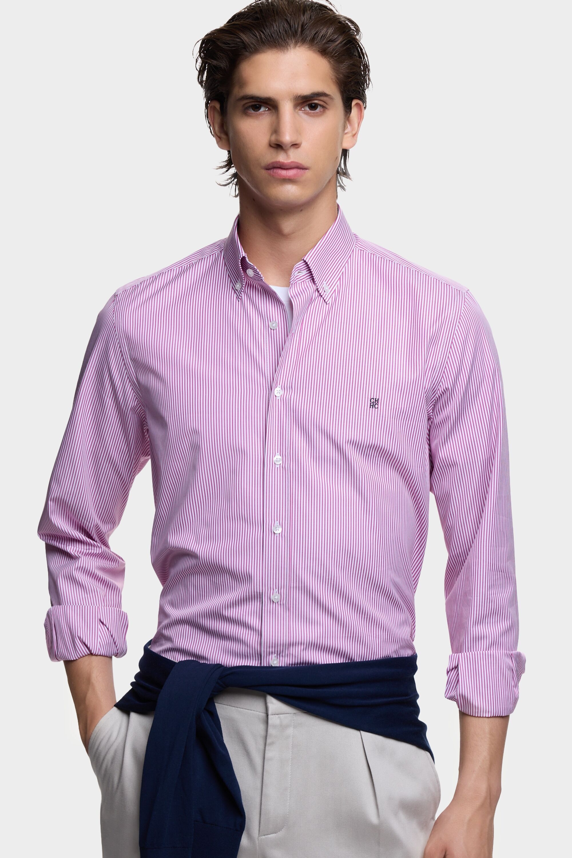 Camisa de Popelín de Raya Candela