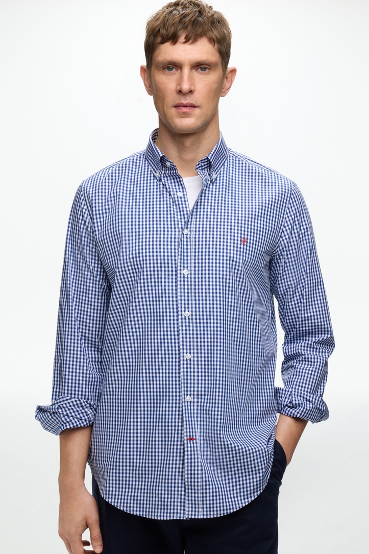 Gingham Check Poplin Shirt
