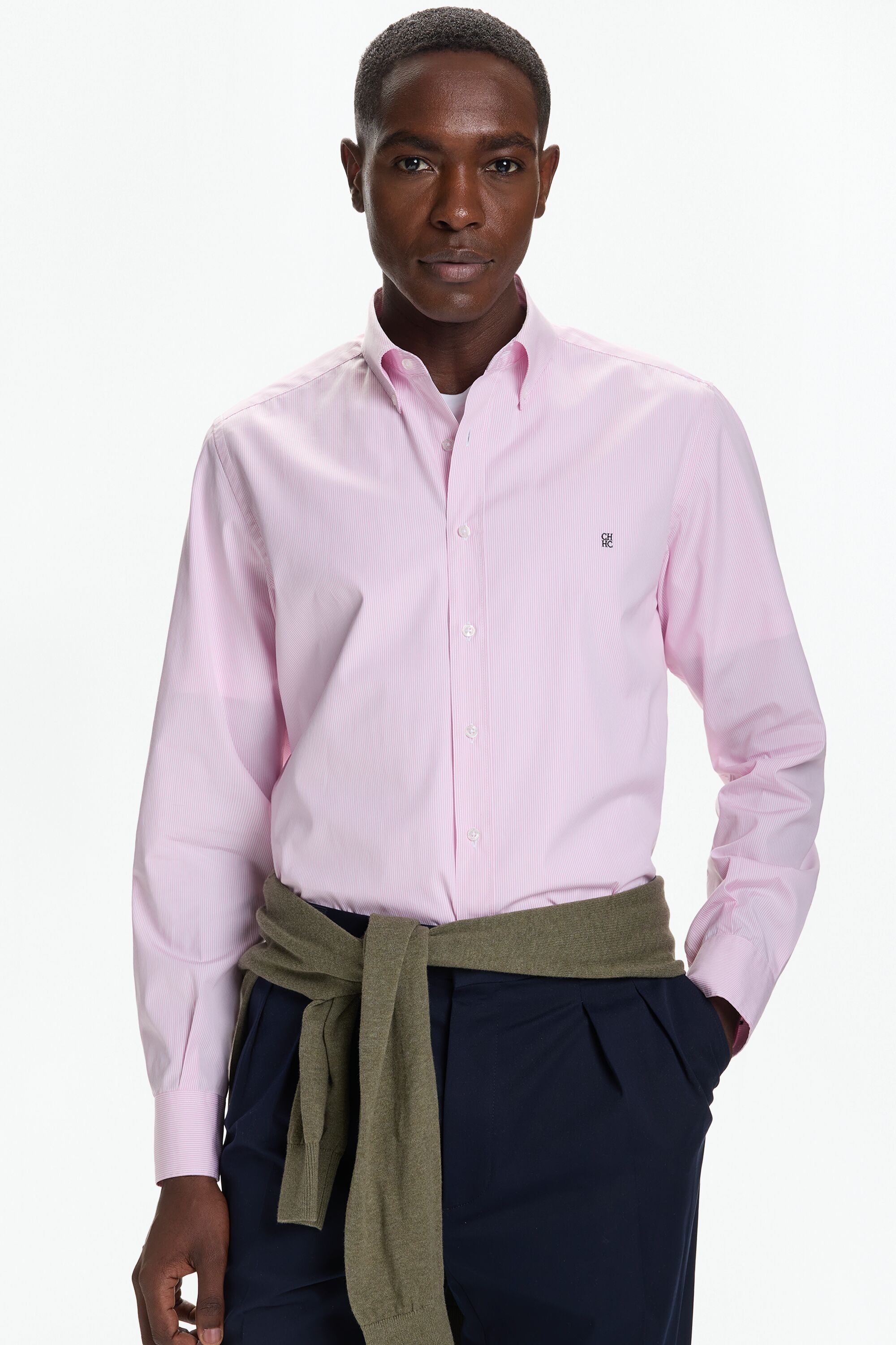 Pinstriped Poplin Shirt
