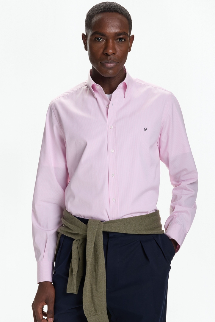 Pinstriped Poplin Shirt