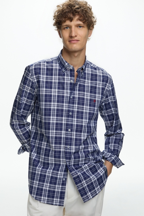 MADRAS CHECK POPLIN SHIRT