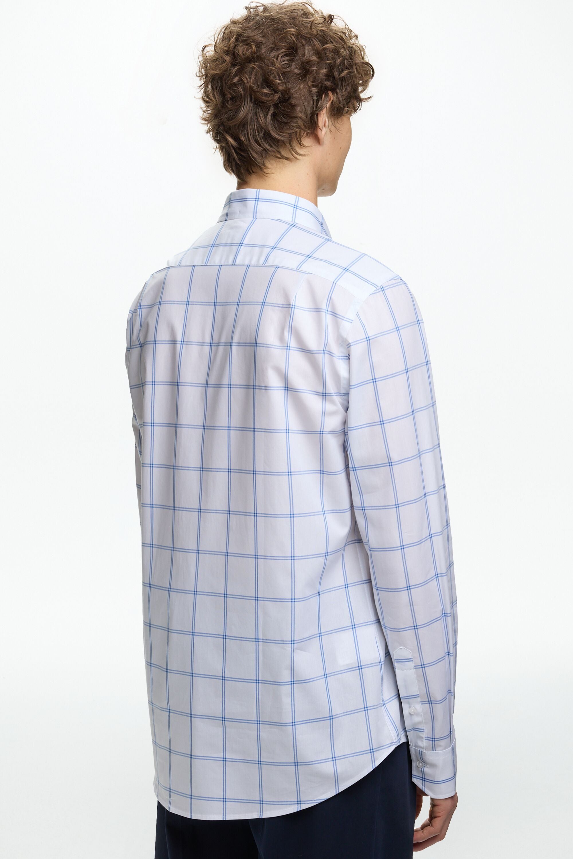 シャツ No.1003 napping check SHIRT (3color) IZOD Mens Performance Comfort Gingham Long Sleeve Button